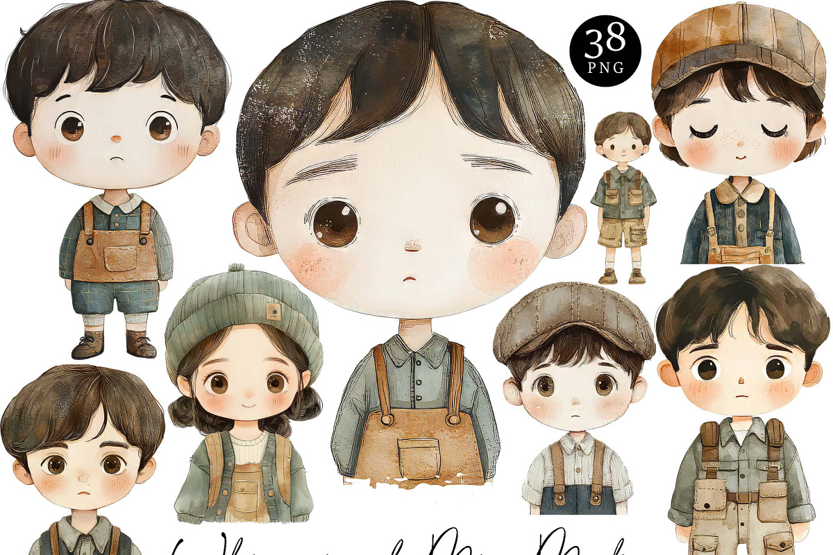 Whimsical Little Boy Clipart, a Person Illustration by Design Scotch (Photo 1 of 8)
