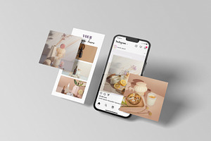 Realistic Instagram Post Mockup