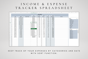 Income & Expense Excel Template