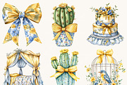 Talavera Baby Shower Clip Art, a Decorative Illustration by SparkyDesignsUS (Thumbnail 3 of 9)