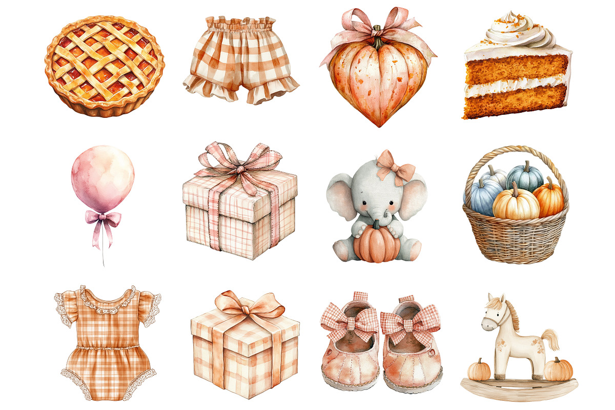 Nursery Little Pumpkin Clipart, an Illustration by Design Market (Photo 4 of 5)