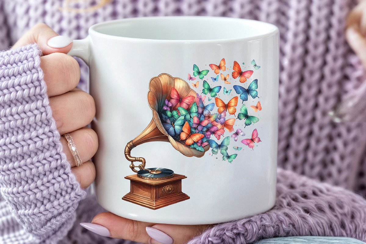 Retro Gramophone Clipart, an Illustration by Rose Art (Photo 4 of 8)