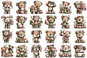 Whimsical Easter Teddy Bear Clipart, an Illustration by Black Bird Studio (Thumbnail 2 of 5)