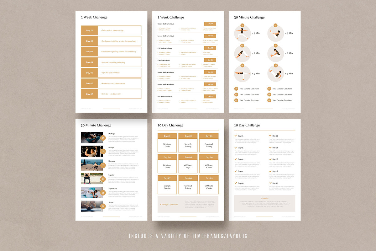 Fitness Challenge Lead Magnets CANVA, a Templates & Theme by AndrewPixel (Photo 8 of 10)