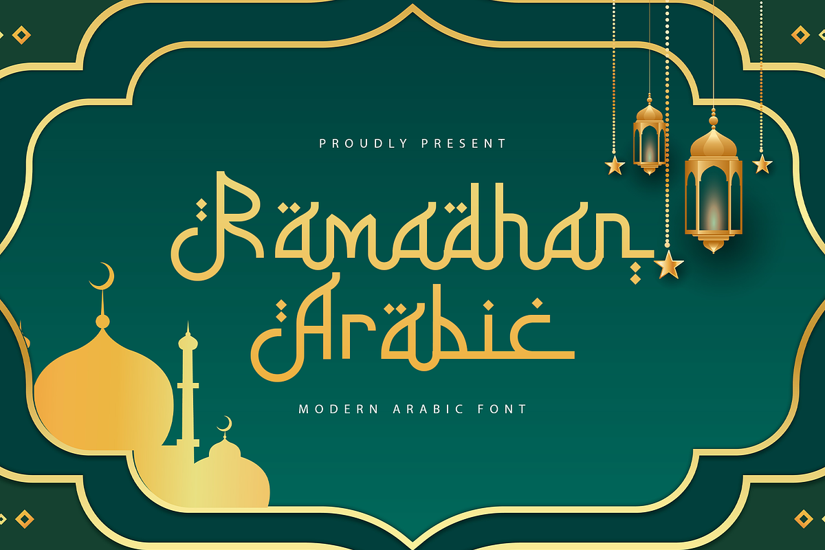 Ramadhan Arabic – Modern Arabic Font, a Handwritten Font by overlaytemplates (Photo 1 of 6)
