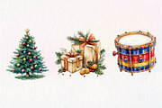 Vintage Drawing Christmas Clipart, an Illustration by Dream Creation (Thumbnail 7 of 7)