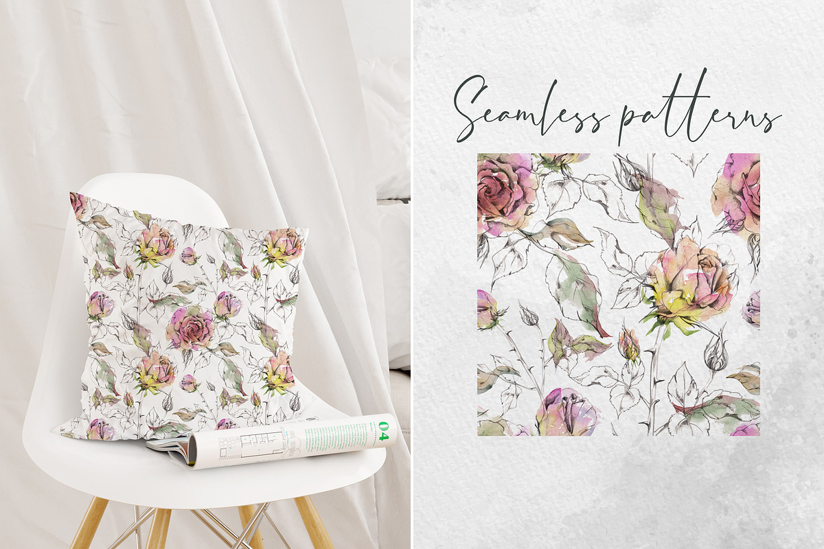 Heritage tea roses, a Decorative Illustration by MsFlaffy (Photo 13 of 14)