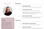 Dance Resume Template: Pink & Clean, a Resume Template by Halfcircle (Thumbnail 3 of 4)