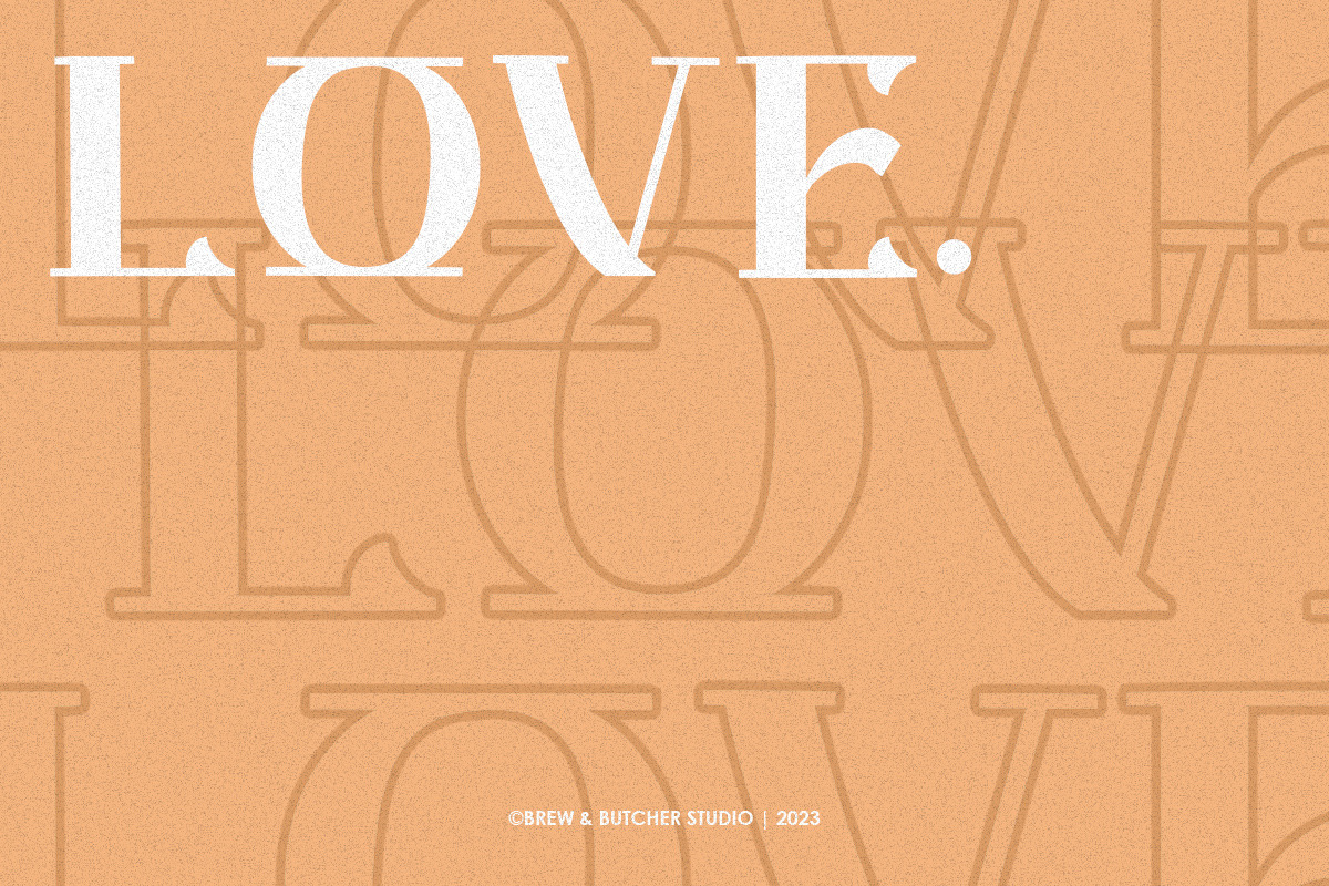 Melbo | Display Typeface, a Serif Font by Brew & Butcher Studio (Photo 8 of 9)