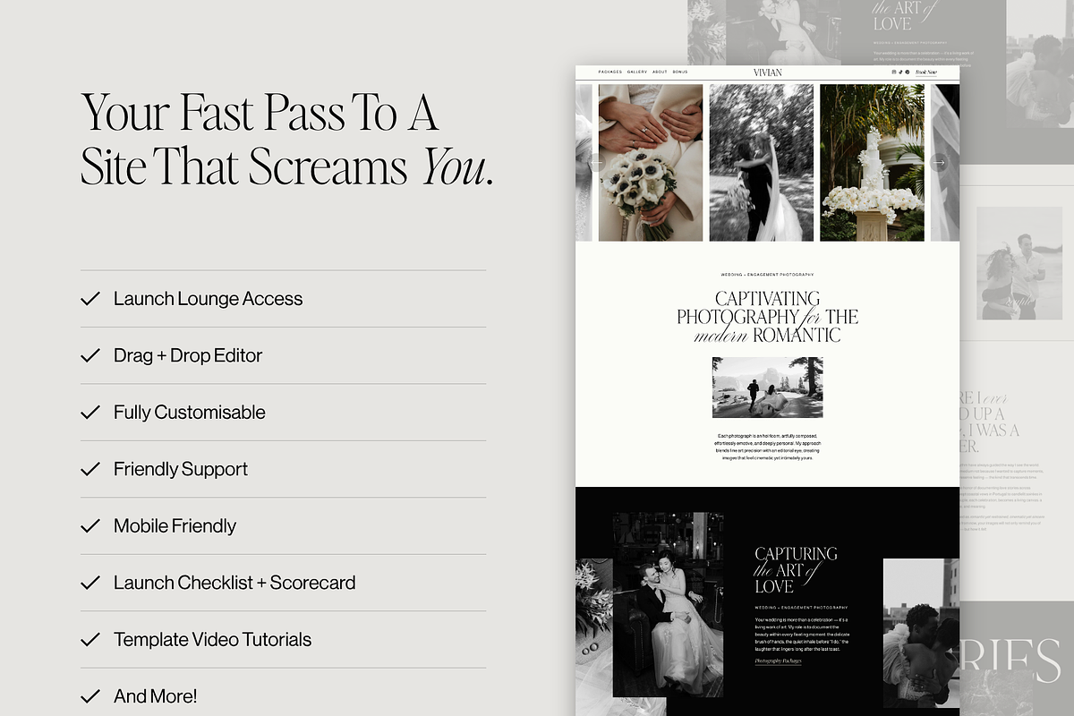Website Template Squarespace: Vivian, a Squarespace Template by Candor Templates (Photo 9 of 13)