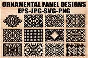 Laser Cut Ornamental Panels, an Object Graphic by jahid234 (Thumbnail 1 of 13)
