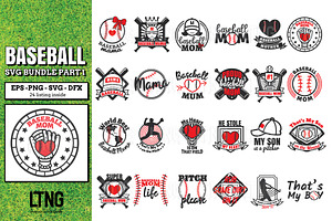 Baseball SVG bundle part 1