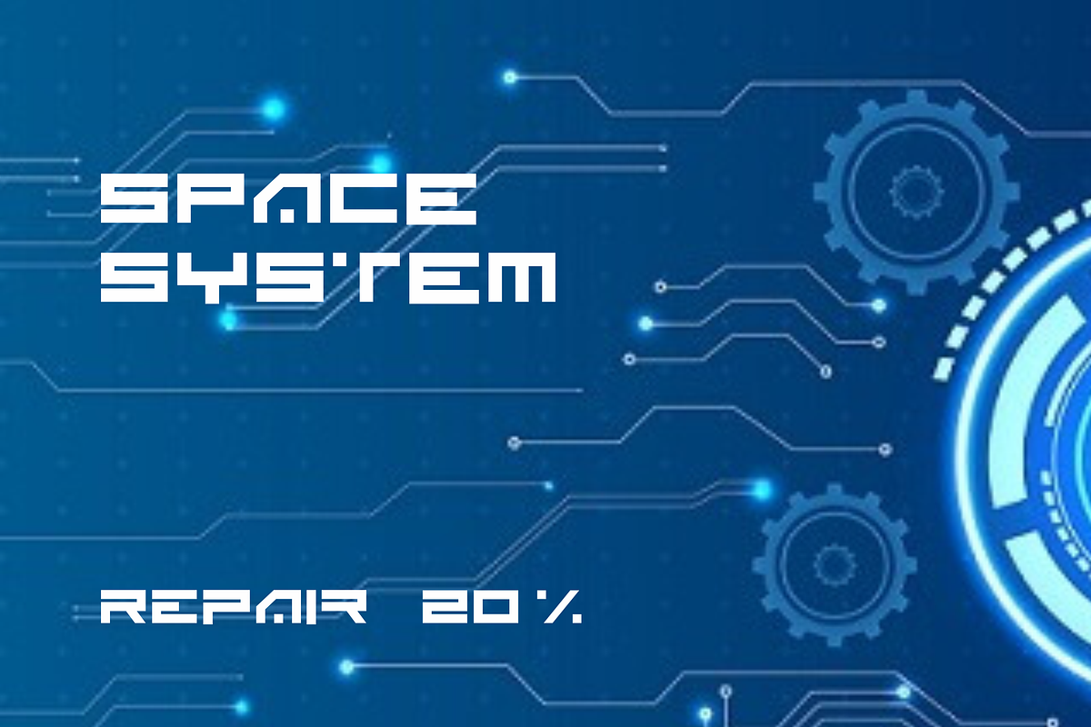 BLANK - Sci Fi Font ( 2 Font) preview 2
