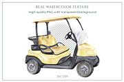Golf Club Watercolor Collection, a Sport Illustration by WatercolorElena (Thumbnail 3 of 13)