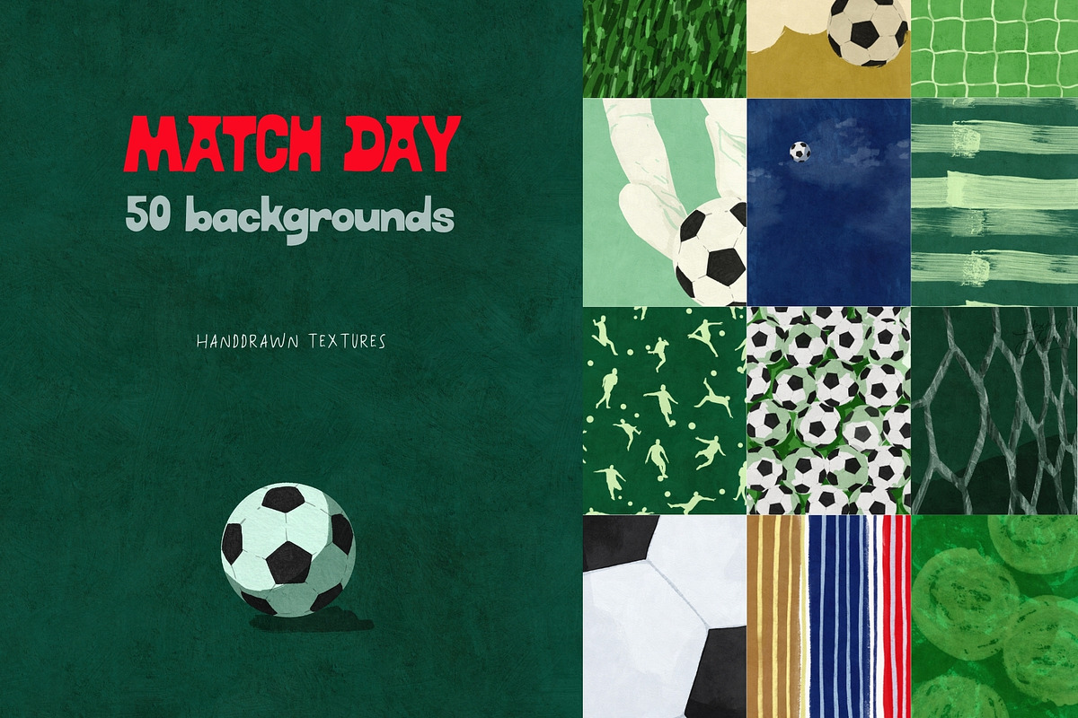 Match Day: Football Backgrounds, a Background Graphic by PaperJamLab (Photo 1 of 17)