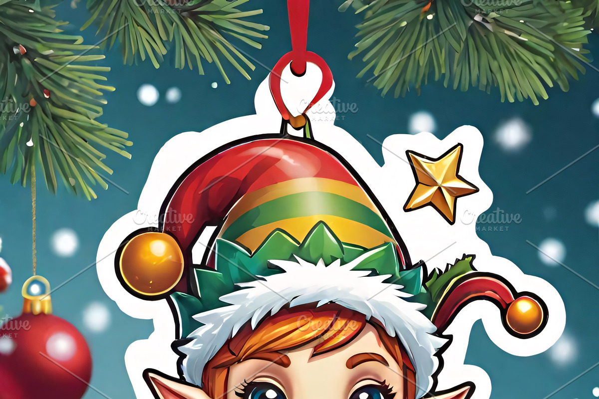 Jolly Christmas Elves Bundle, an Illustration by ETARA by Mea Hau (Photo 7 of 7)