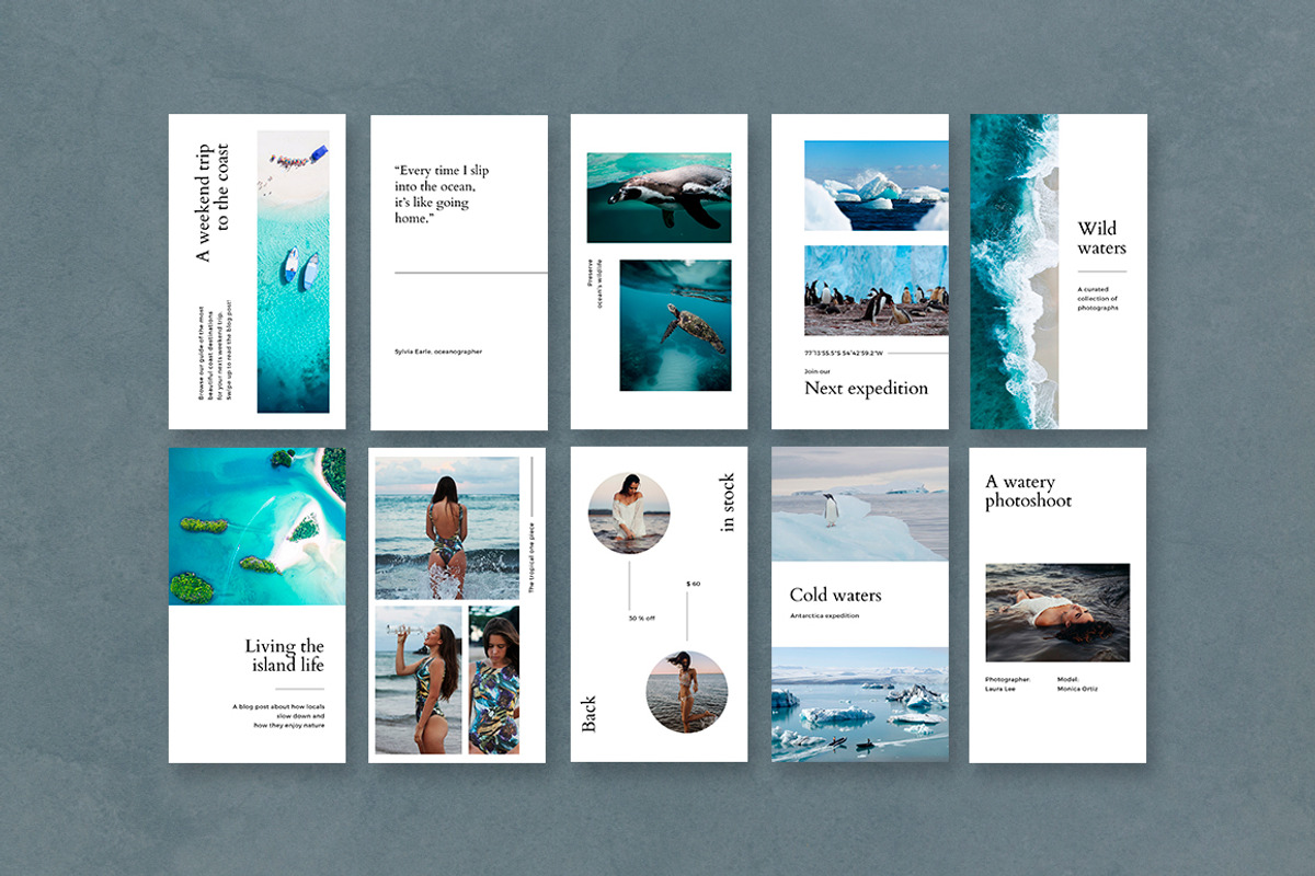 CANVA Ocean Instagram Stories, a Social Media Template by Eternel Design Studio (Photo 5 of 5)