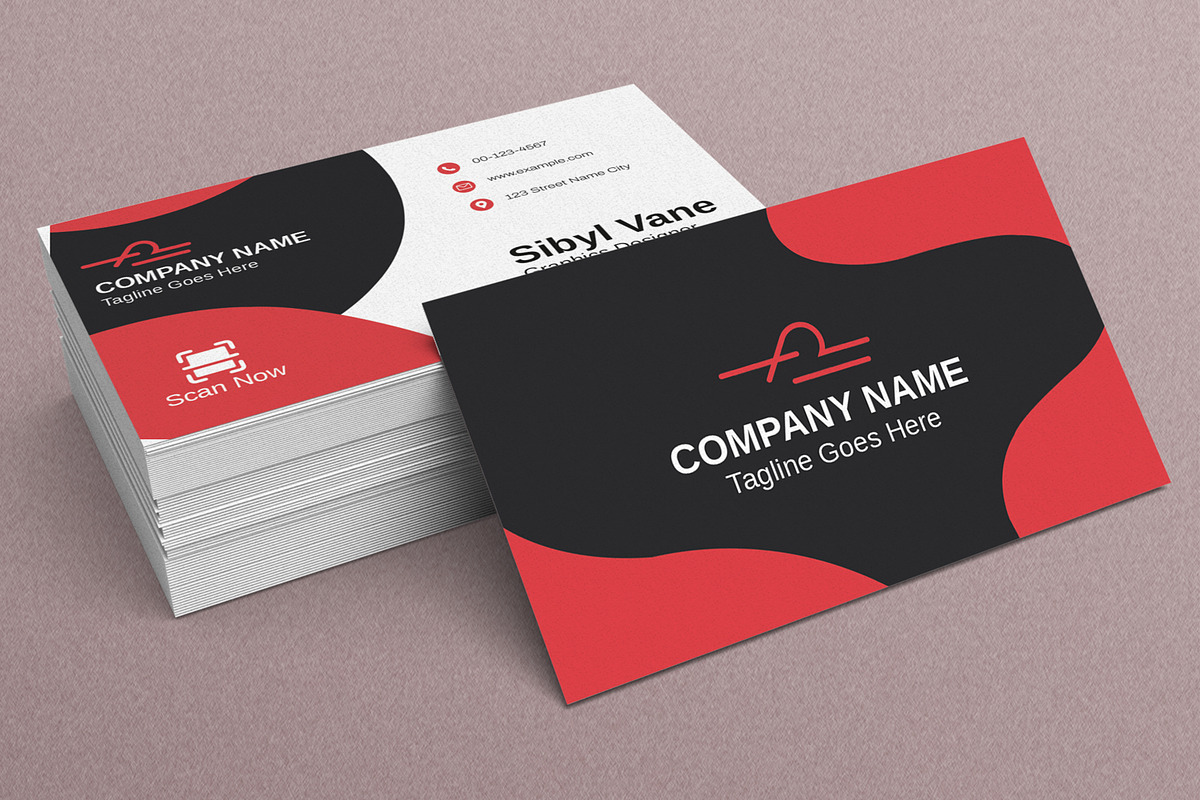 Business Card Template, a Business Card Template by MightyDesign (Photo 2 of 6)