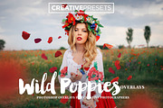 Wild Poppies Photo Overlays, a Layer Style Add-On by CreativePresets.com (Thumbnail 1 of 12)