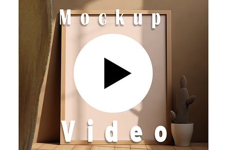 4:5 Vertical Frame PSD Mockup Video, a Print Template by Pixelkrafter