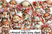 whimsical easter bunny clipart, an Illustration by Designworld (Thumbnail 1 of 4)