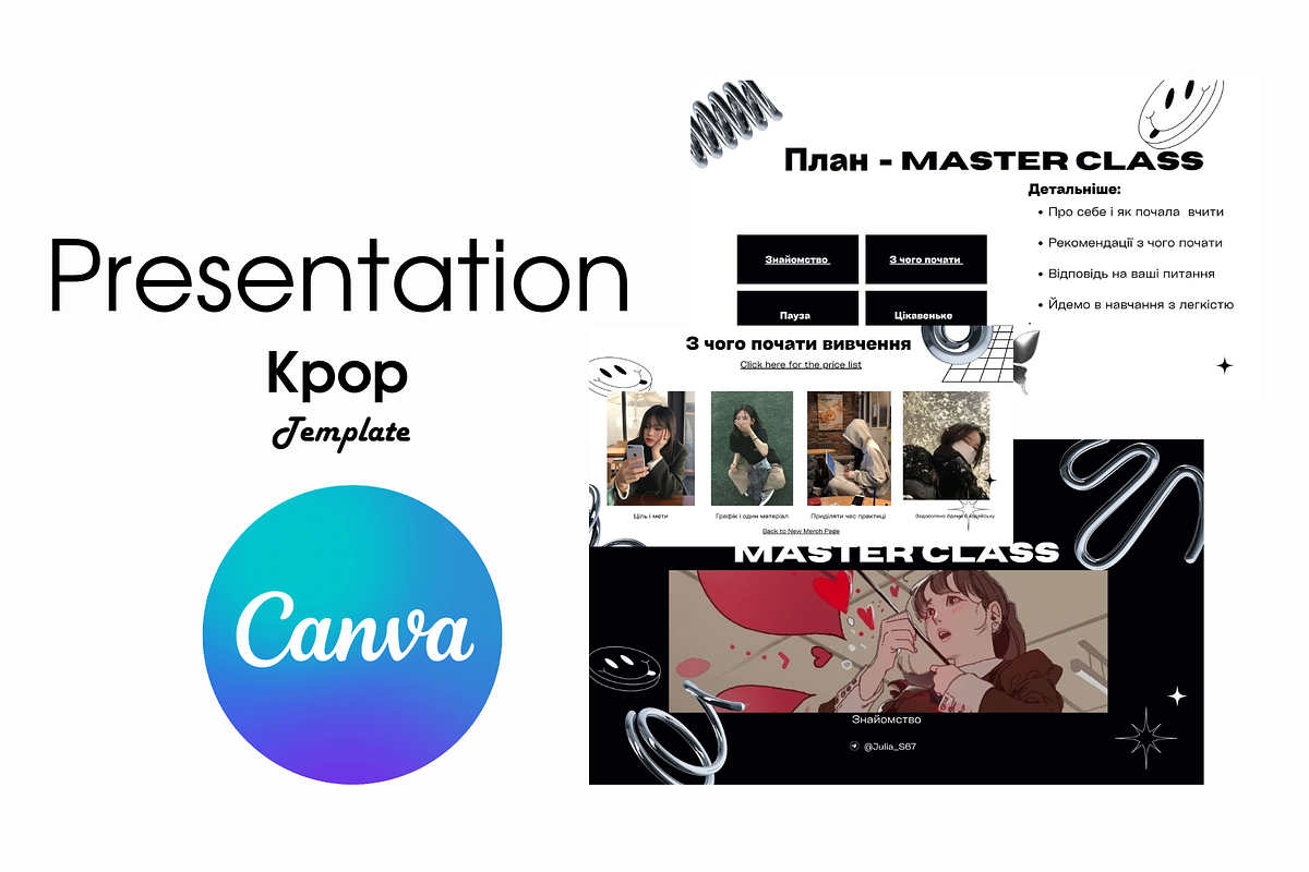 Presentation kpop template  Canva, a Presentation Template by AI Goddess Creations (Photo 1 of 4)