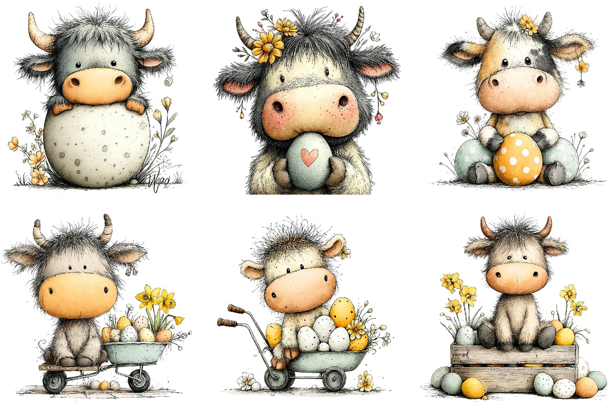 Whimsical Easter Clipart Png Bundle, an Illustration by Sublimation Artist (Photo 4 of 7)