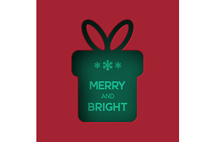 Christmas greeting card, an Object Illustration by Liudmyla Matviiets