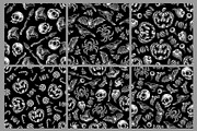 Halloween Element + Pattern Seamless, an Illustration by Nocturnal Workspace (Thumbnail 3 of 4)