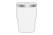 Travel Coffee Mug Mockup Vector CAD, a Cups & Container Mockup by PATTERNBASE (Thumbnail 2 of 3)