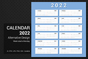 Calendar 2022 Alternative Design, a Stationery Template by WORAKAMON Design Studio (Thumbnail 1 of 4)