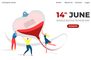 World donor day information landing