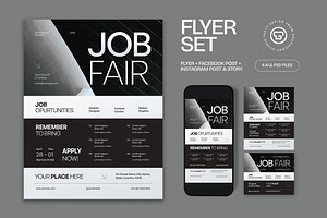 Job Fair Flyer, a Flyer Template by graphicook