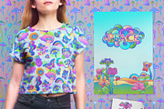 HIPPIE Set of 150+ vectors, a Pattern Graphic by Varvara Gorbash (Thumbnail 8 of 9)