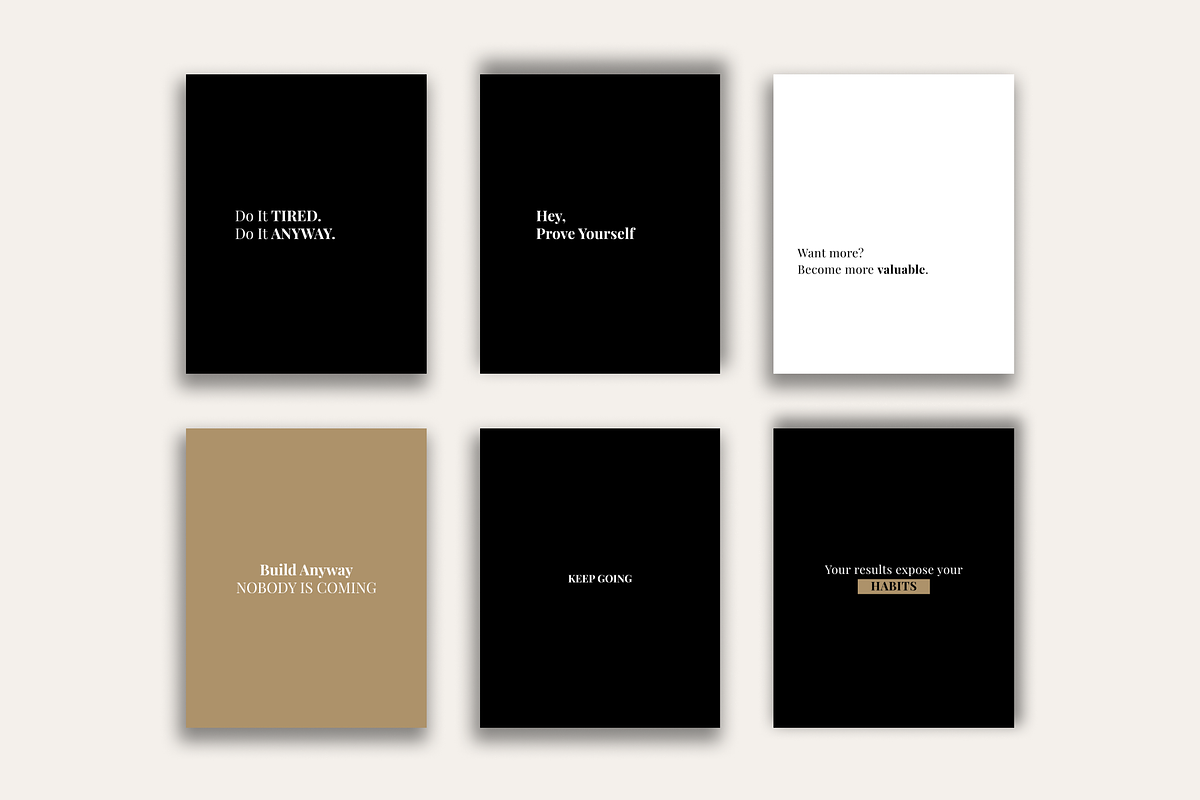 MOTIVATIONAL INSTAGRAM PACK, a Social Media Template by RB Boutique (Photo 7 of 8)