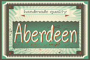 Aberdeen Font Family, a Font by DCD Vector Co. (Thumbnail 2 of 5)