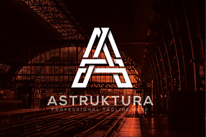 Letter A Structure Line
