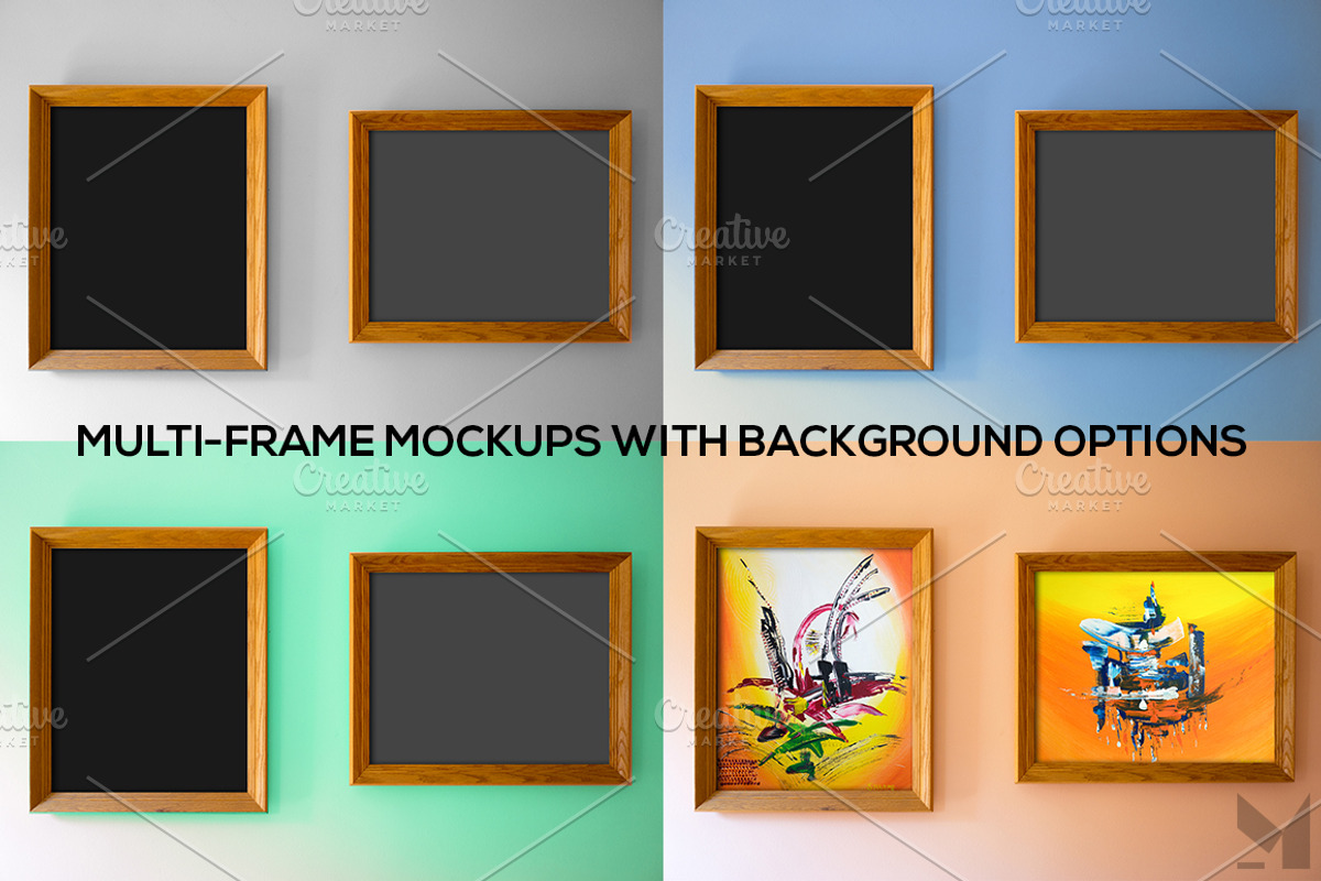 Wood Frames Mockup, a Print Template by THE MOCKUP SHOP (Photo 2 of 2)