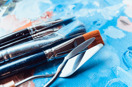 Artistic brushes featuring brushes, paints, and artist, an Arts & Entertainment Photo by Valeryia P.