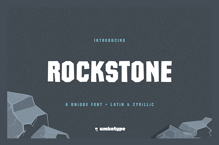 Rockstone Display Font, a Sans Serif Font by alpercakici