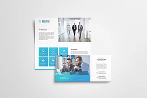 DL Bifold Brochure Mockup Set