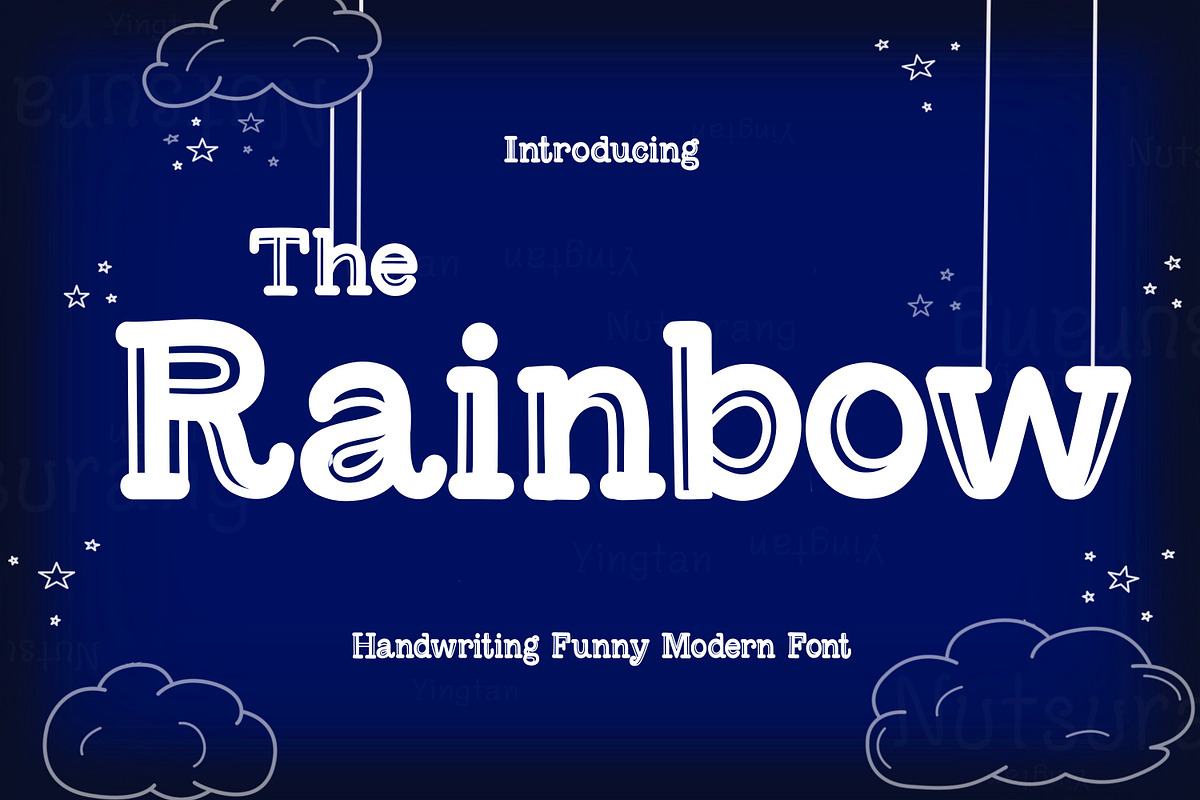 The Rainbow Fonts, a Script Font by N Nakorn Creative (Photo 1 of 7)