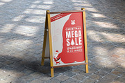 Sandwich Frame Mockup, a Product Mockup by Mockupfit (Thumbnail 1 of 3)