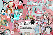 Pastel Daydream: charming clipart, a Person Illustration by NiiiNArt (Thumbnail 1 of 8)