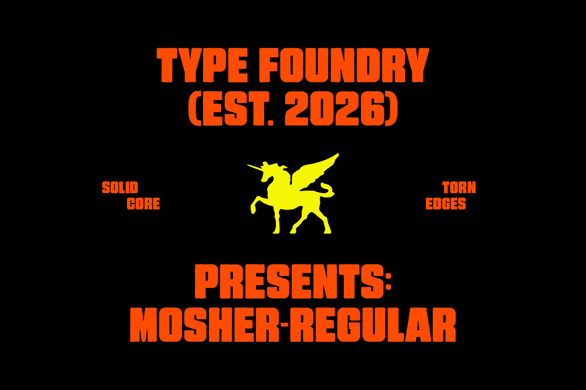 Mosher - Distressed Display Font, a Sans Serif Font by pixelbuddha.net (Photo 3 of 6)