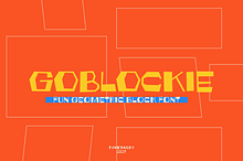 GOBLOCKIE – Geometric Block Font