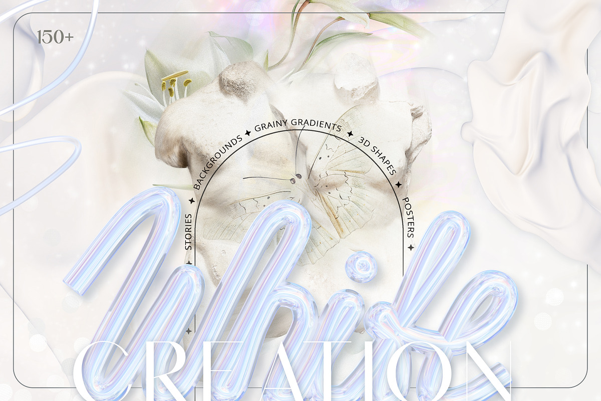 -25% BUNDLE Backgrounds & 3D Shapes, an Object Graphic by Cat In Colour (Photo 24 of 32)
