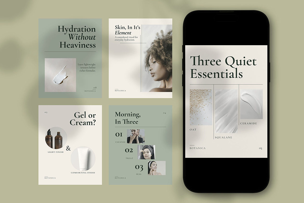 Luxury Skincare Instagram Post, a Social Media Template by Pitchlook.Studio (Photo 3 of 3)