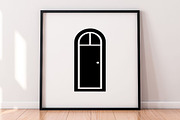 Door Silhouette SVG, a Decorative Illustration by newminddesign (Thumbnail 5 of 5)