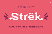 Strek – Pixel Font, a Sans Serif Font by Max Glimm Type (Thumbnail 1 of 11)